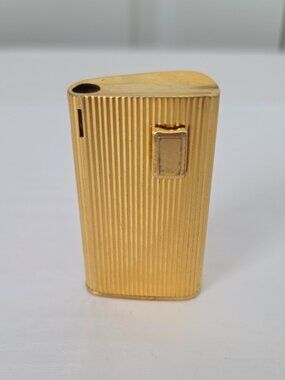 Vintage Gas Lighter "RONSON Electronic 7" Gold Plated-made in France 1974
